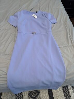 New with tags! Ann Taylor Short Sleeve Lilac Sheath Dress